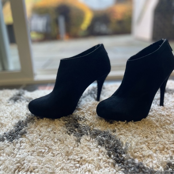 Michael Antonio Black Suede High Heel Booties – Gently Worn - Picture 3 of 6